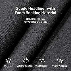 Babnecl Auto Headliner Fabric 96" L × 60" W Mesh