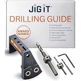 Rockler JIG IT Undermount Drilling Guide - Durable ABS Plastic Drill Guide | Drilling Guide &ndash; Accurate Drawer Slide Installation &ndash; Undermount Drill Guide &ndash; Durable ABS Body &ndash; Precision Steel Inserts
