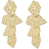 LILIE&WHITE Hammered Surface Geometric Boho Earrings Dangle Drop Earrings Jewelry For Girls …