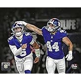 Jaxson Dart and Cam Skattebo New York Giants End Zone Celebration 8x10 Photo Poster | NFL Licensed Wall Art | Football Memorabilia for Giants Fans | Matte Photo Print | Sports Decor for Man Cave, Office, or Bedroom | Free Shipping