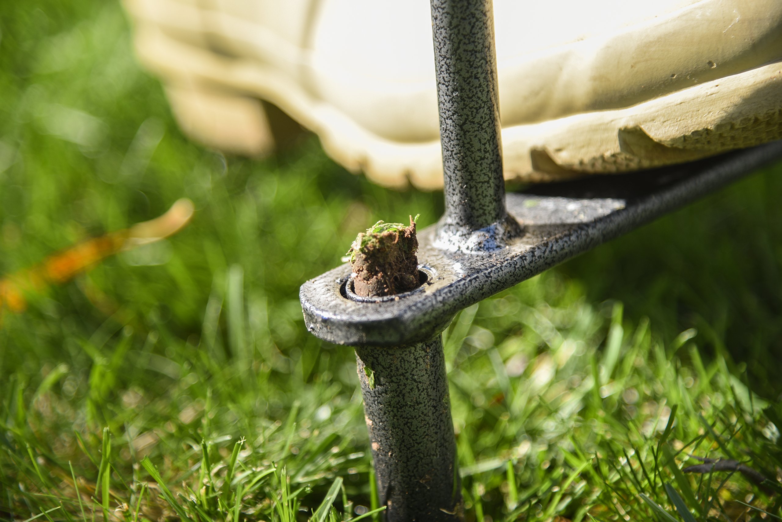 Yard Butler Lawn Coring Aerator Manual Grass Dethatching Turf Plug Core