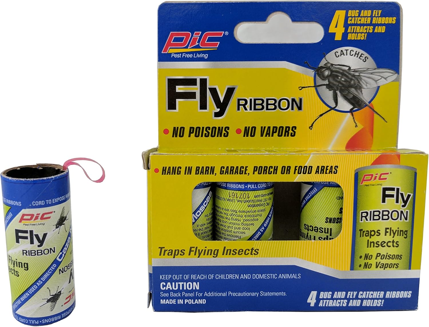 Nontoxic Fly Strips, indoor and outdoor. Sticky Fly