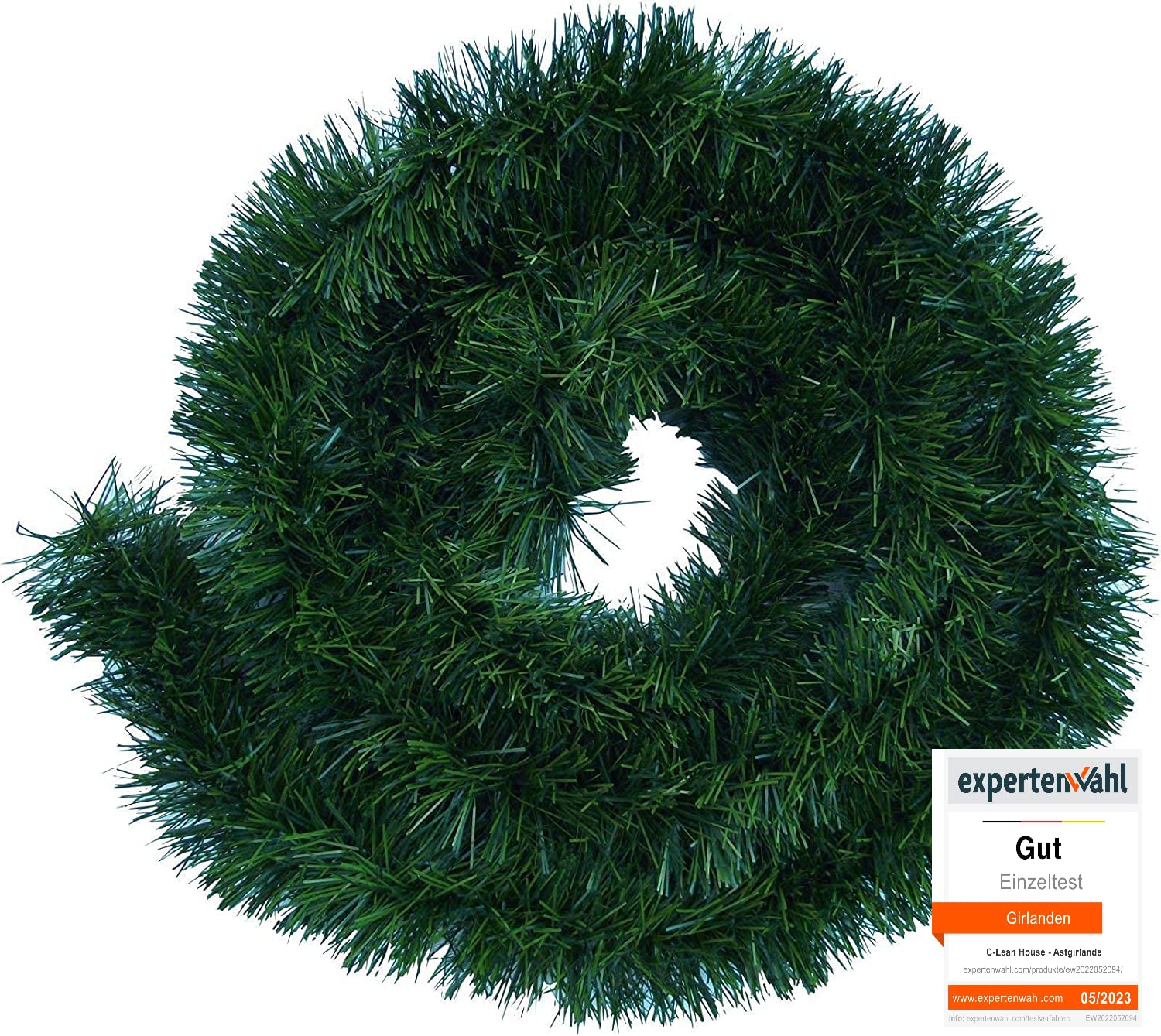 Handel24NET Excellente 5m Artificial Decoration Garland in Fir Green - Flexible Used Indoors and Outdoors - This Fir Garland Delights The Whole Family