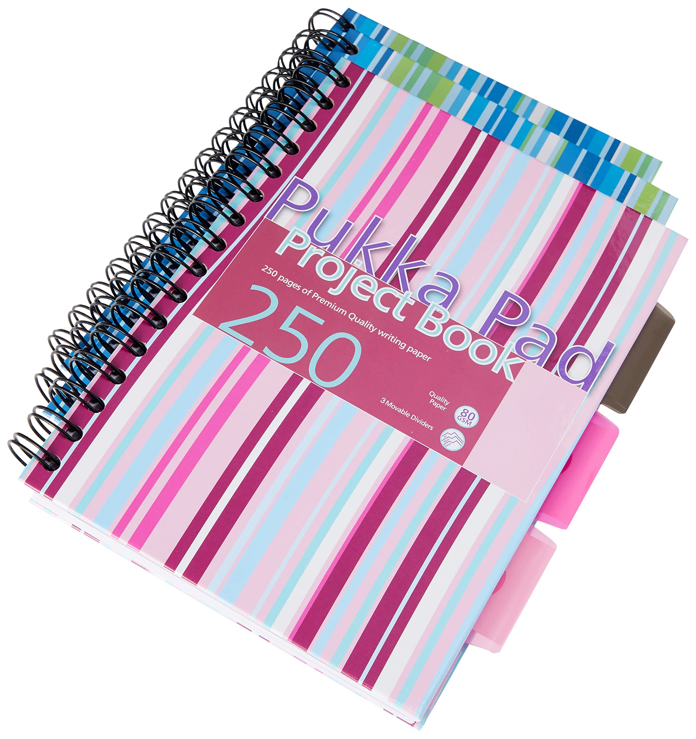 Pukka Pads A5 Ruled Feint Hard Back Project Book (250 Pages)