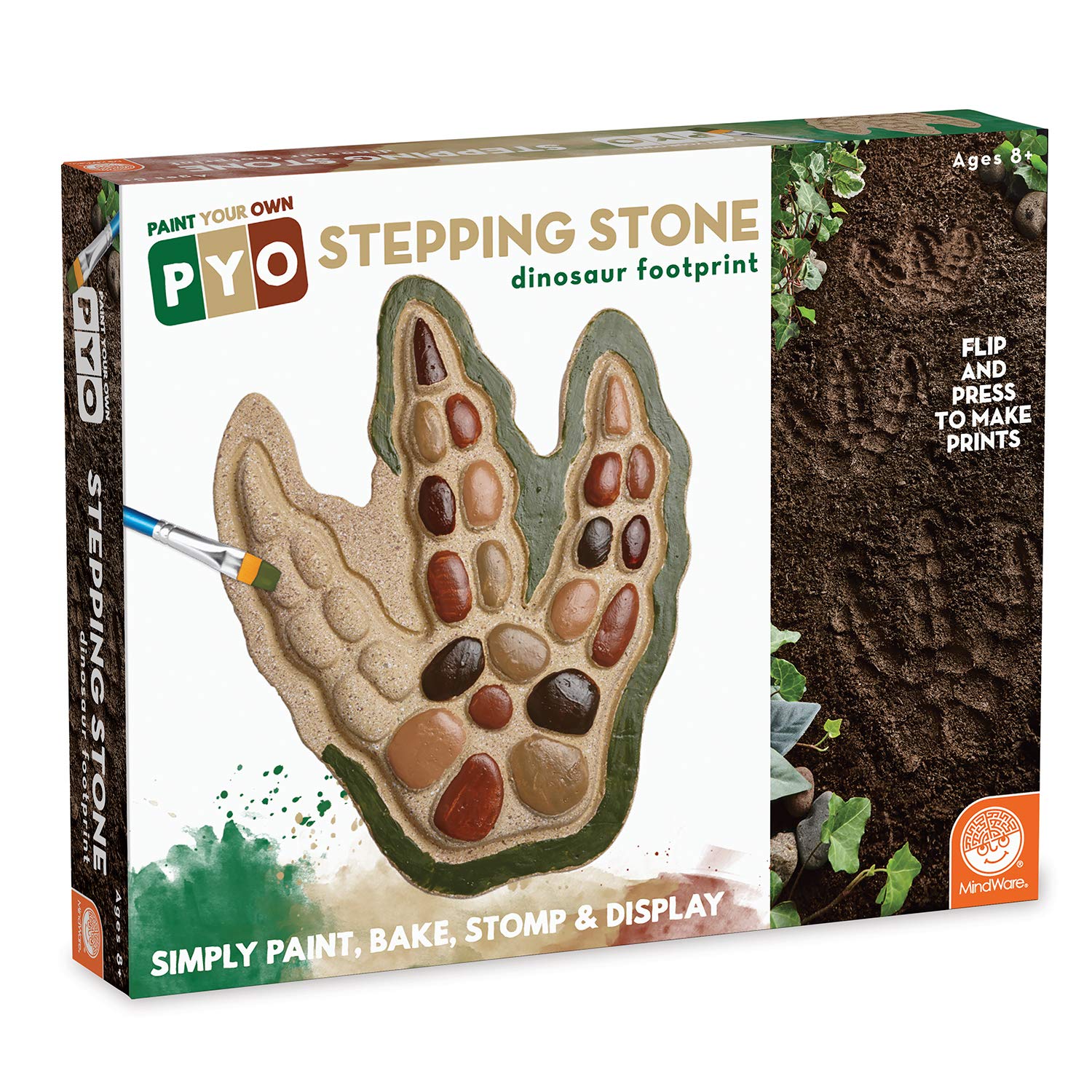 Paint Your Own Stepping Stone: Dinosaur Footprint