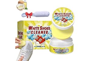 Hwocw White Shoes Cleaner, All-Purpose Rinse-Free White Shoe Cleaner Cream Olite with Sponge, Multifunctional Sneaker Cleaner WhiteShoes Cleaner Cream, Cleaning and Descaling Polish for Sneaker (1)