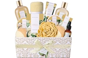 Mother's Day Gift - Gifts for Women Spa Luxetique Spa Gift Set, Pamper Gifts 12pcs Vanilla Gifts for Mom, Pamper Gifts for Wo