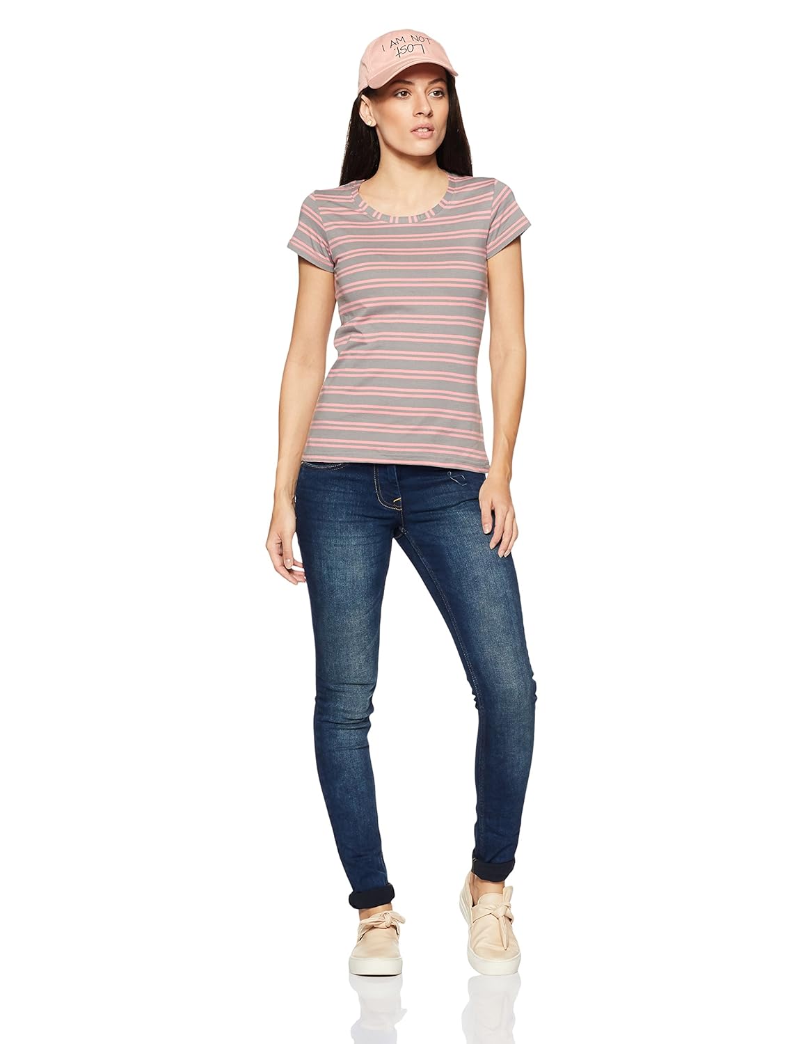 sugr women's striped t-shirt