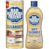 Bar Keepers Friend Bundle Soft Cleanser 13 Oz &amp; Cleanser Powder 21 Oz