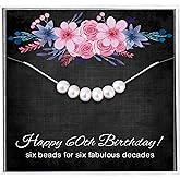 ALoveSoul Birthday Gifts for Women - 925 Sterling Silver Pearls Necklace Birthday Gift Ideas for Women