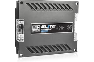 4-Channel Vehicle Audio Bass Amplifier - 1000 Watts Max High-Powered Mono Bass Amplifier w/Subsonic Filter and Low Pass Filte