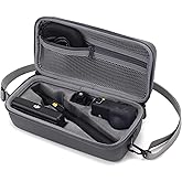 Flyekist Osmo 360 Case, Portable Leather PU Carrying Case Travel Storage Bag for DJI Osmo 360 Accessories