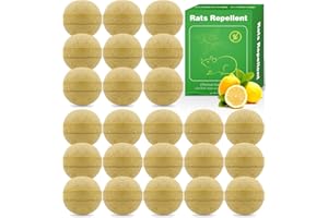 YJOO 24 Pack Natural Mouse Repellent Peppermint Oil for Repels Mice & Rats, Repellent for Mice Repellent Outdoor & Indoor, Used for Car Engine, RV, Home & Kitchen, Lawn and Garden, Safe for Humans & Pets