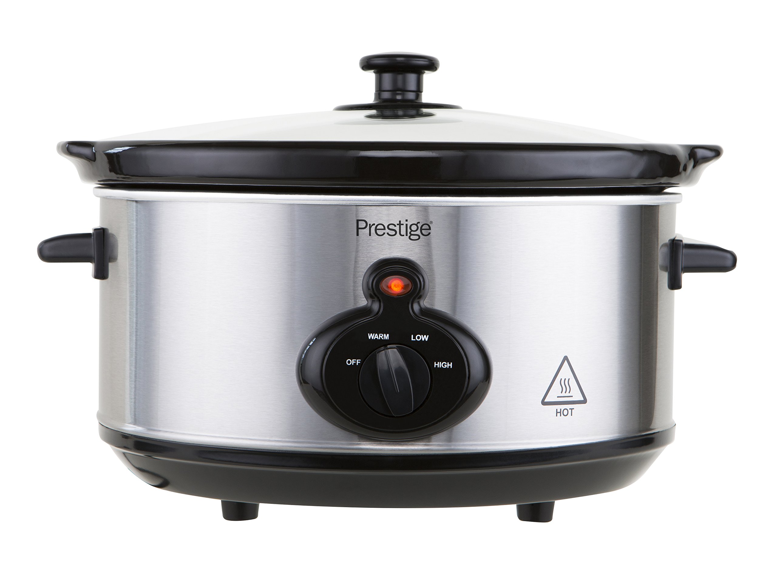Prestige Mechanical Slow Cooker, 3.5 liters, Silver