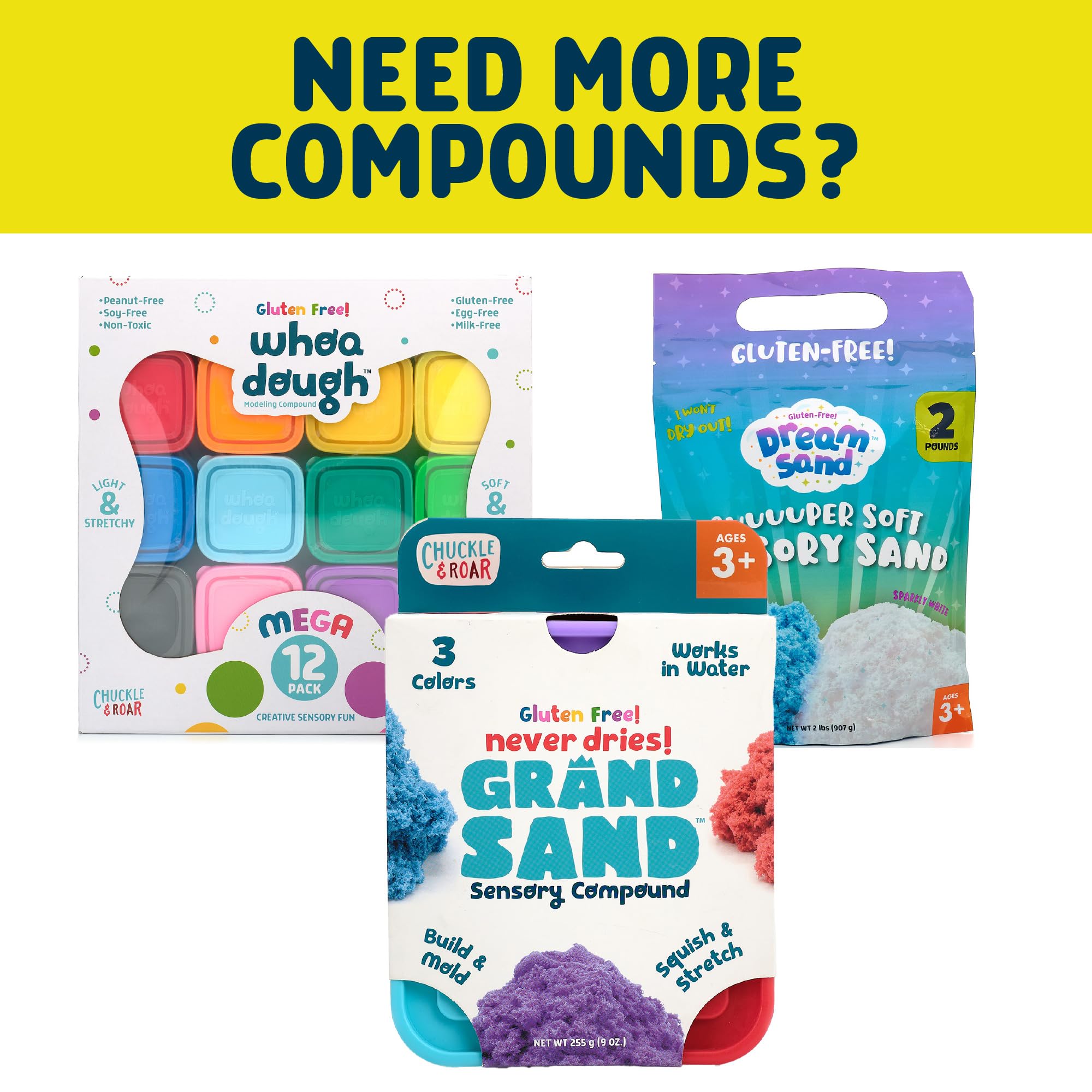 Chuckle & Roar - Compound Tool Kit - Easy to Hold Tools for Sculpting - Must Have for Arts and Crafts - Ages 3 and up, Medium