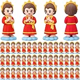 Amyhill 50 Pcs Mini Santo Ni&ntilde;o Statue, Baby Jesus, Catholic Religious Gifts | Mini Praying Jesus, PVC Figures, Catholic Religious Gifts for Sunday School Rewards, Church Events &amp; Baptism Favors