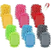 Jspupifip 12 Pcs Microfiber Shag Whiteboard Eraser, Dry Erase Board Eraser | Magnetic Washable White Board Dry Erase, White Board Eraser, Home Classroom Office Supplies, Multicolor