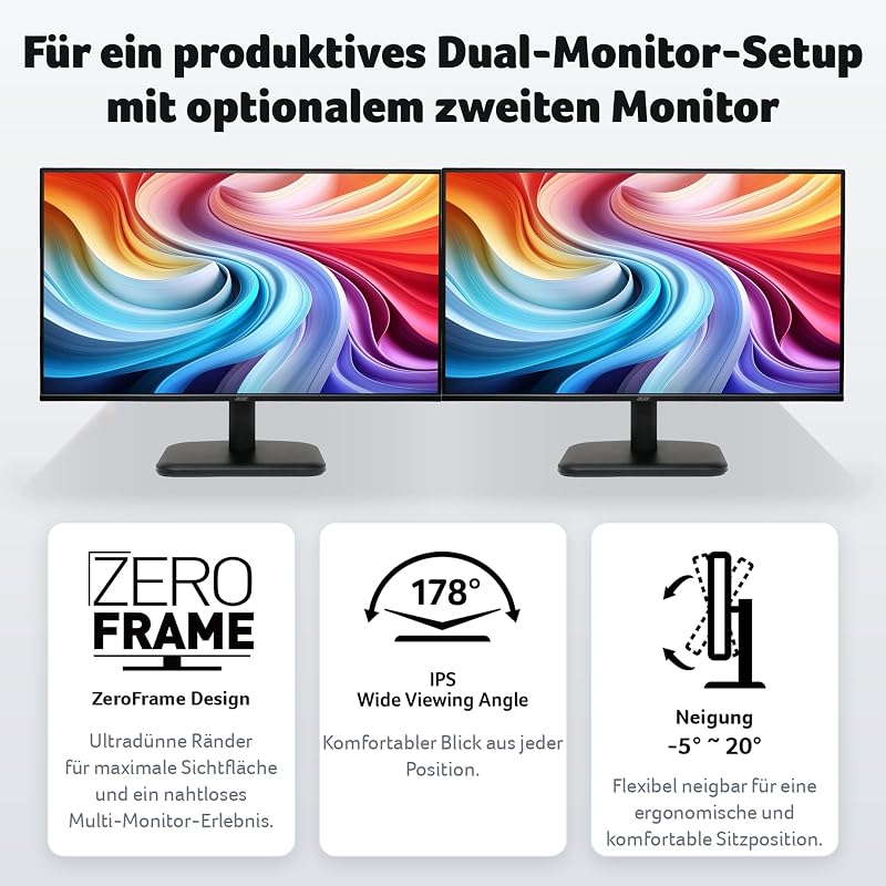 EK241YG Monitor 24 Zoll (60,5 cm) Full HD, IPS, 120Hz, Home Office