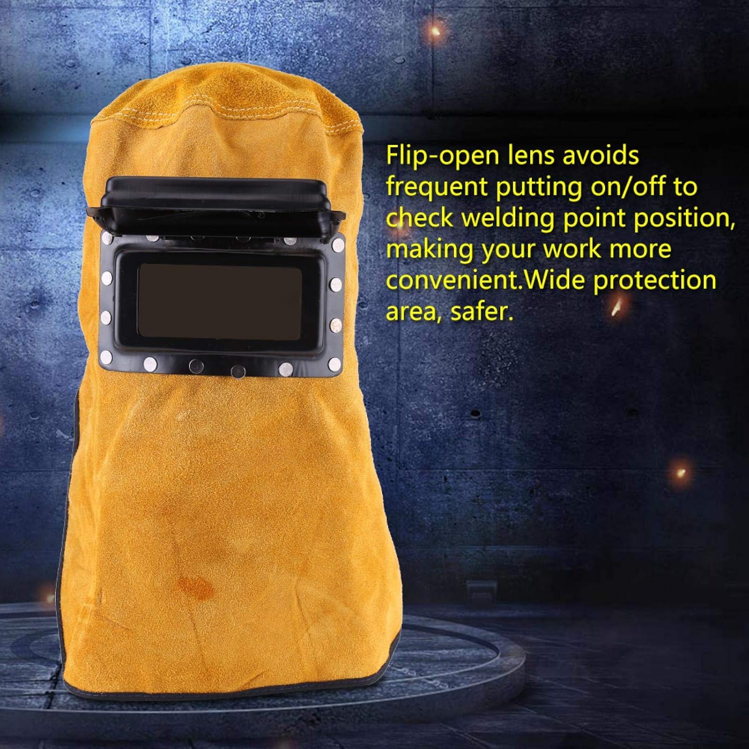 KUIDAMOS Darkening Welding Helmet with Lens,Breathable Welding Helmet with Flip-Open Cover,Sweat Absorption,Comfortable - Image 5
