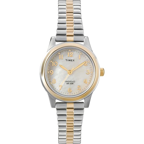 TIMEX OROLOGIO DONNA IN ACCIAIO SILVER ORO QUADRANTE BIANCO CHESAPEAKE TW2P81900