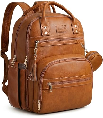 babymel leather backpack diaper bag George Unisex in Navy and Black : Baby View All Fishing nets destroyed in Size:Black Easy access with a