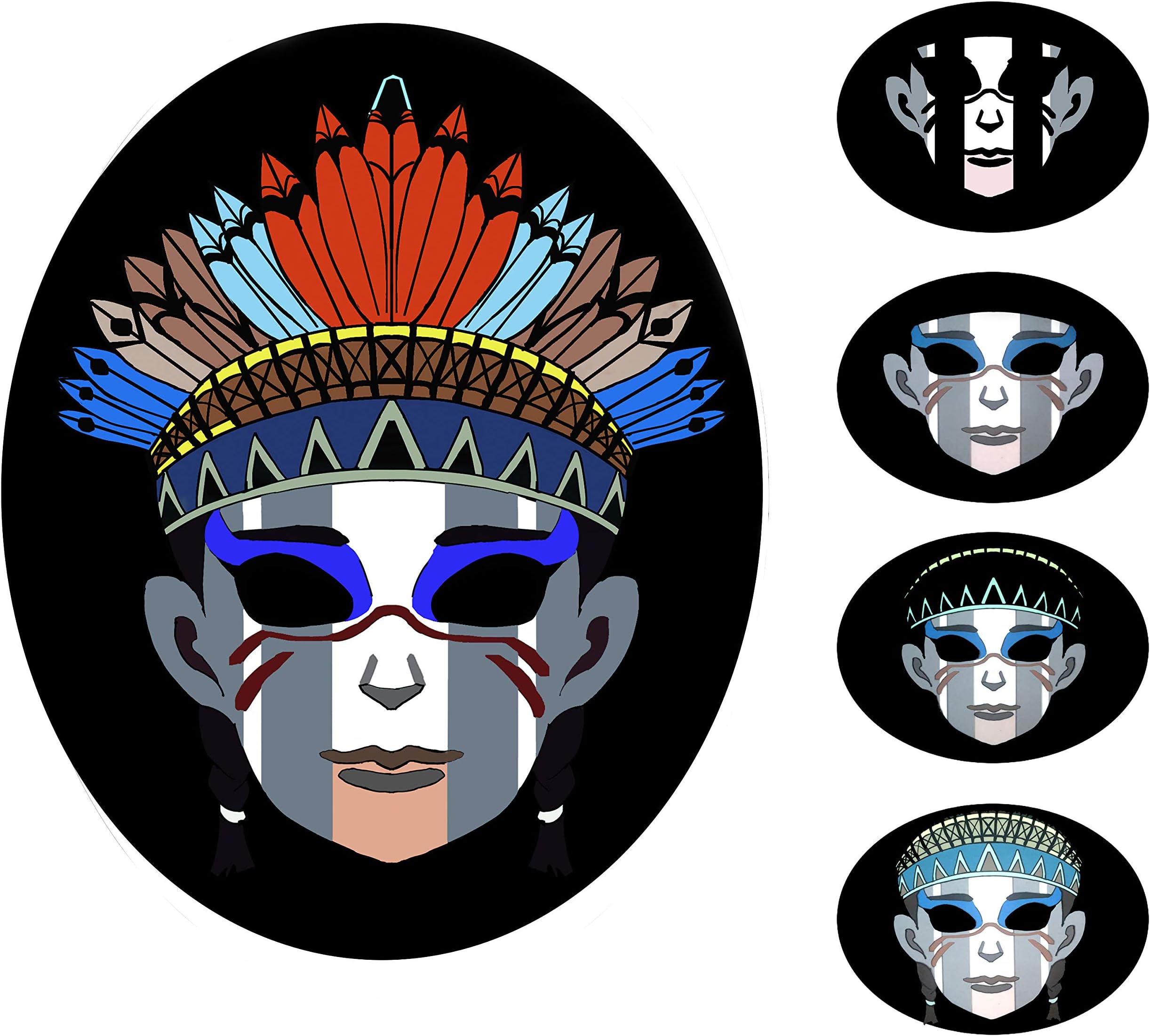 7 Modes Led Mask Sound Activated Light Up Face Masks with 9 Flashing Effects for Costume Rave Music Dance Parties