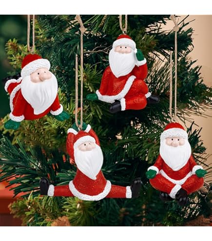 Amazon.com: Fun Express Yoga Santa Figurines Set of 3 - Funny