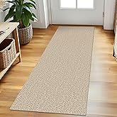 EARTHALL Washable Runner Rug 2x5 Ft Non Slip Runners for Hallways Cotton Rubber Backed Kitchen Runner Braided Indoor Floor Ca
