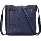 befen Genuine Leather Small Crossbody Bags for Women, Womens Cross Body Shoulder Purse Handbags with RFID Blocking Card Slots