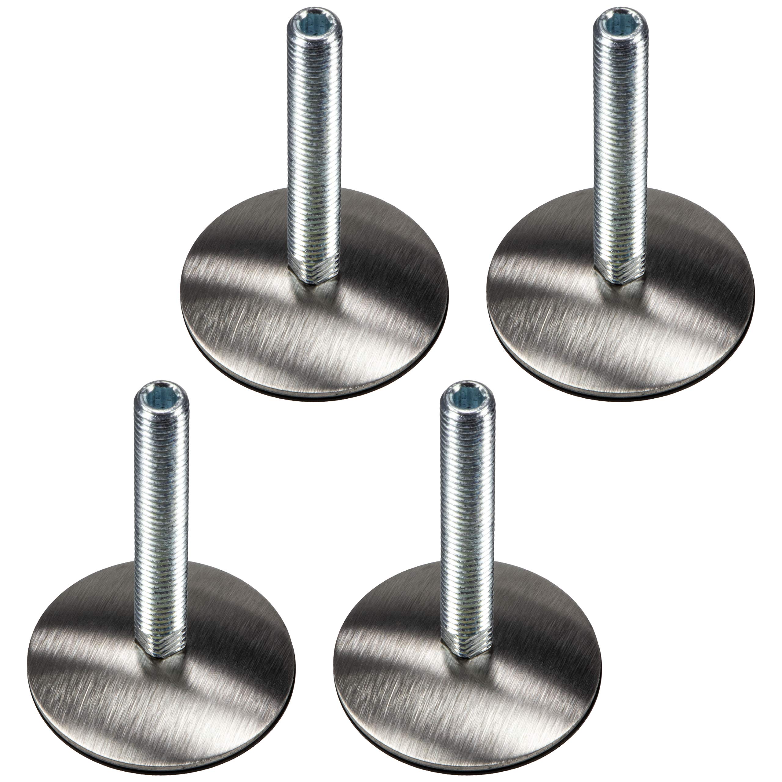 Gedotec M10 x 60 mm Stainless Steel Round Furniture Legs - Pack of 4 - For Tables, Chairs, Cabinets & Heavy Indoor Furniture