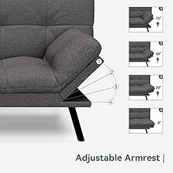 Opoiar Convertible Futon Sofa Bed,71" Memory Foam