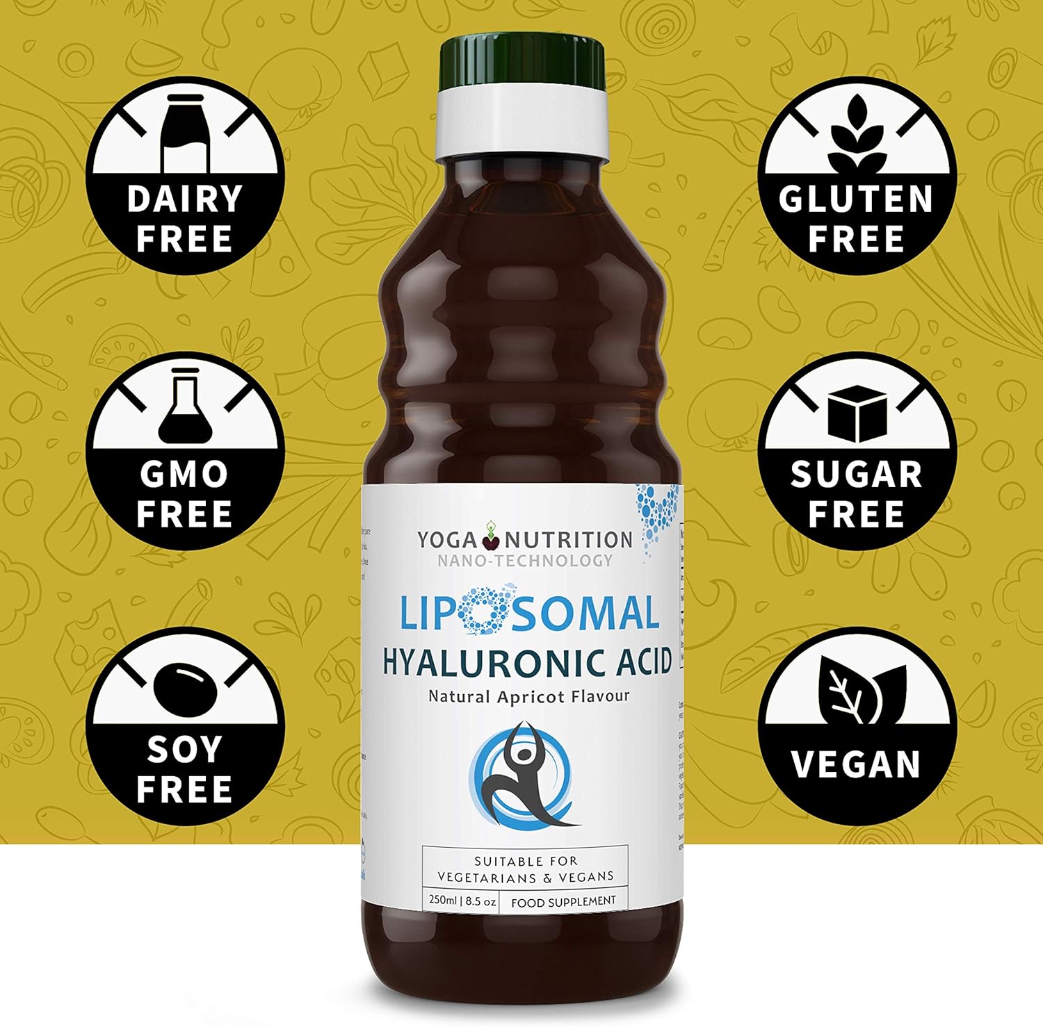 Liposomal Hyaluronic Acid 250ml No Artificial Preservatives by