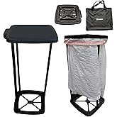 Roamix Collapsible Trash Can with Carrying Bag – Foldable Indoor/Outdoor 13 Gallon Garbage Bin for Camping, Parties, Home & E