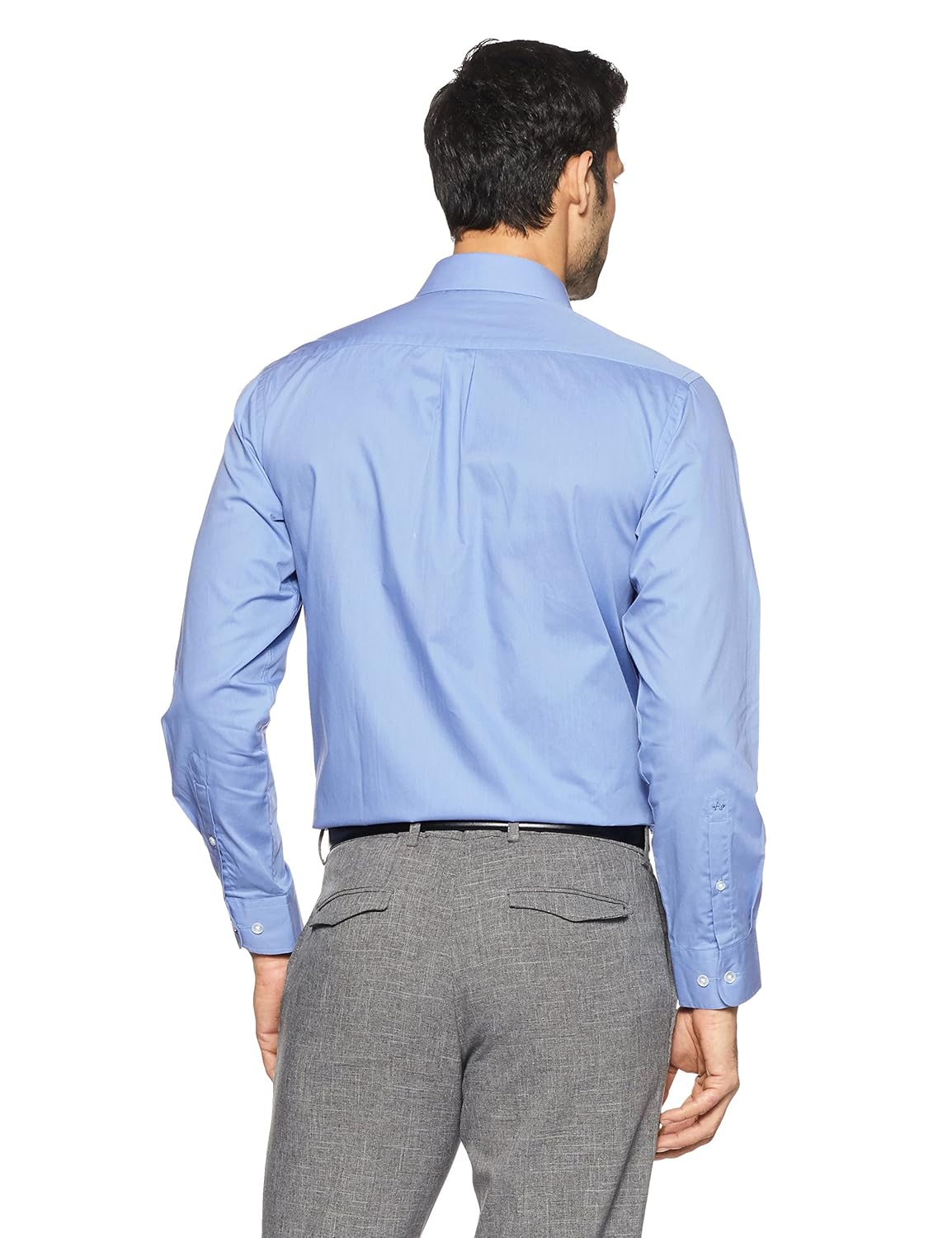 arrow men's solid regular fit cotton formal shirt