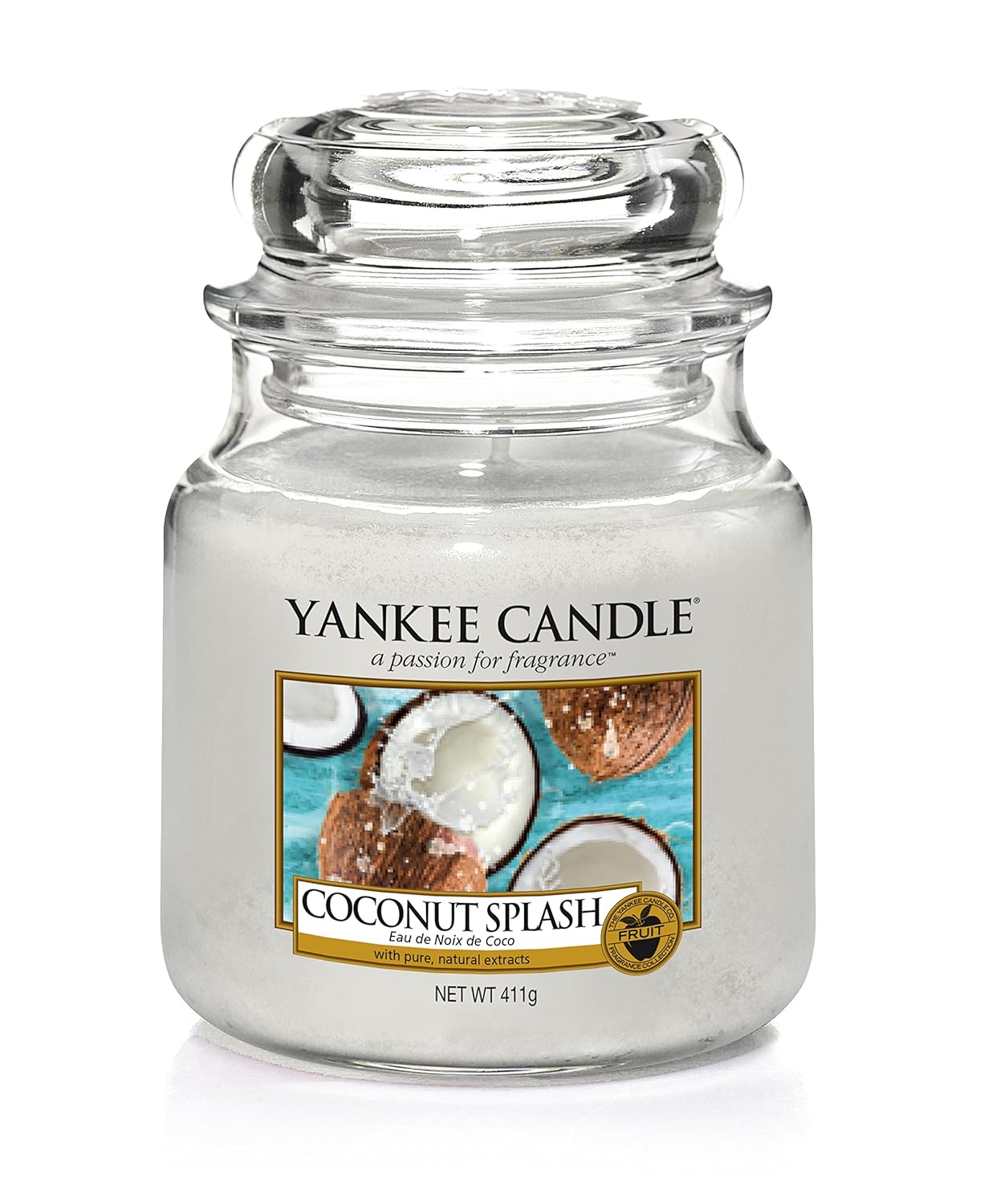 Yankee Candle Coconut Splash Medium Jar, White, Candle Amazon.co.uk