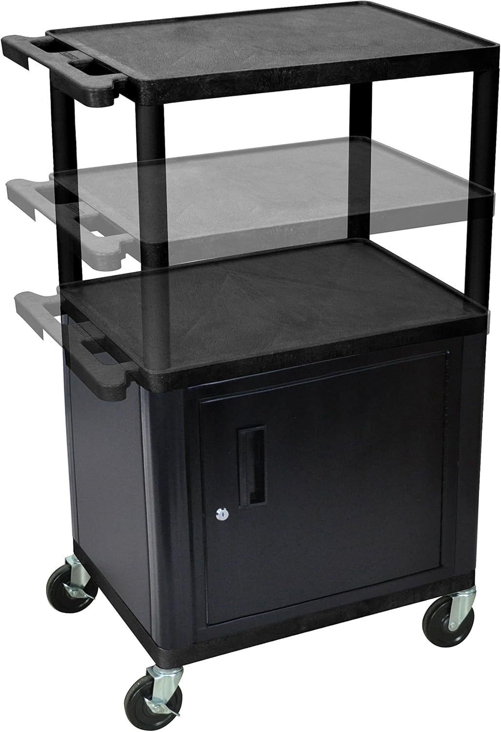 Amazon Com Dmd Adjustable Height Av Cart 3 Shelf Presentation