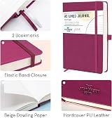ISLAND A5 Lined Notebook 360 Pages 100gsm Lemon Hardcover view 7