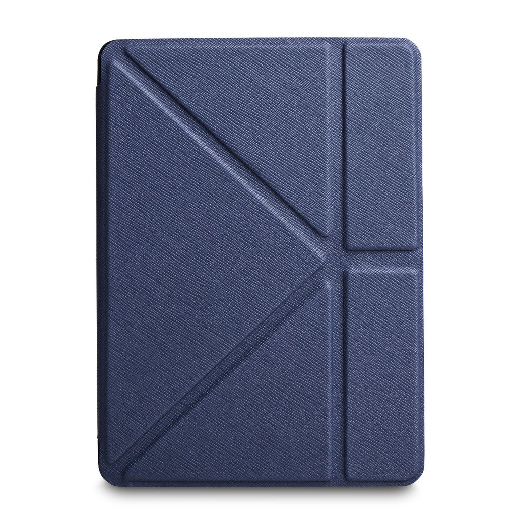 WALNEW New Origami Case Cover for Amazon Kindle Voyage (November 2014) - Full Device Protection with PU Leather and Smart Auto Sleep Wake Function（Darkblue-Origami Cover）