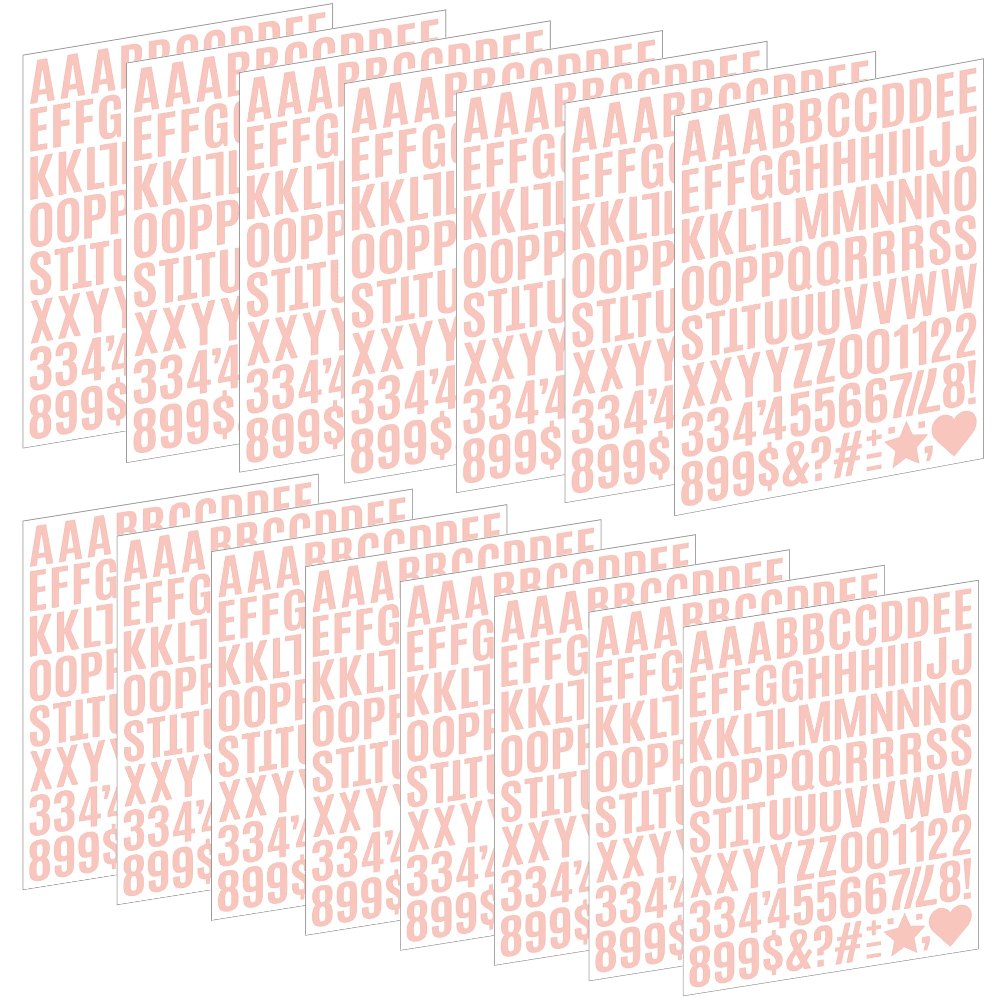 1470 Letter Stickers 15 Sheets Alphabet Stickers