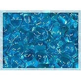 Czech 50-Piece Glass Beads, 6x9mm, Teardrop Aqua Blue Transparent