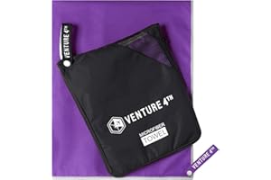 VENTURE 4TH Quick Dry Travel Towel - Fast Drying Ultra Soft Microfiber Towels - Essential for Camping, Backpacking, Yoga, Swimming, Gym, Sports and Beach - 3 Compact Sizes
