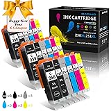 Mx922 Ink Cartridges,Compatible High-Yield Replacement for Canon PGI-250XL, CLI-251XL to Use with PIXMA  MG7520 MG7120 MG6320 IP8720(3 Large Black, 3 Cyan, 3 Magenta, 3 Yellow, 3 Black, 3 Gray)