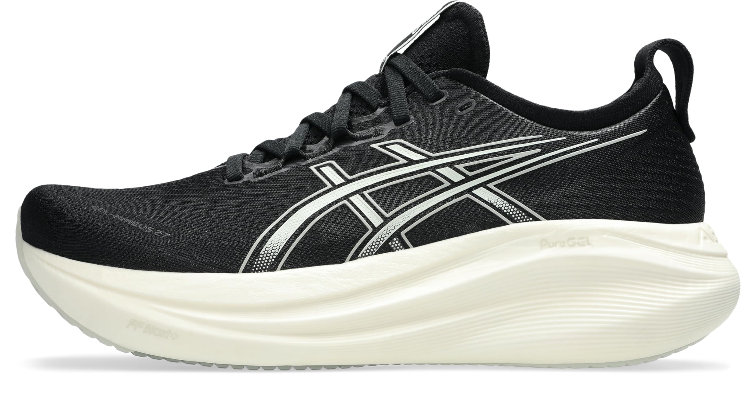 ASICS Men's Gel-Nimbus 27 Running Shoe, 15, Black/Lake Grey Image