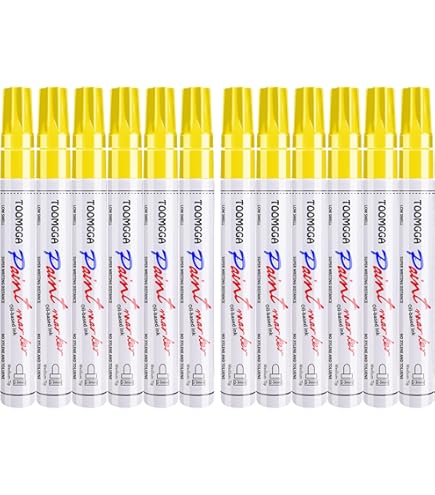 Amazon.com: Uni-Paint® Markers, Medium Point, Yellow, Pack
