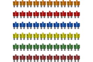 MGI SpeedWare 60pcs LED Blade Fuse Assortment, Smart Glow, 5A 10A 15A 20A 30A 40A, ATO/ATC 12vDC Automotive Protection (with LED Indicator)