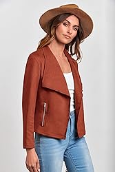 PRETTYGARDEN Women's Faux Suede Jackets 2024 Fall
