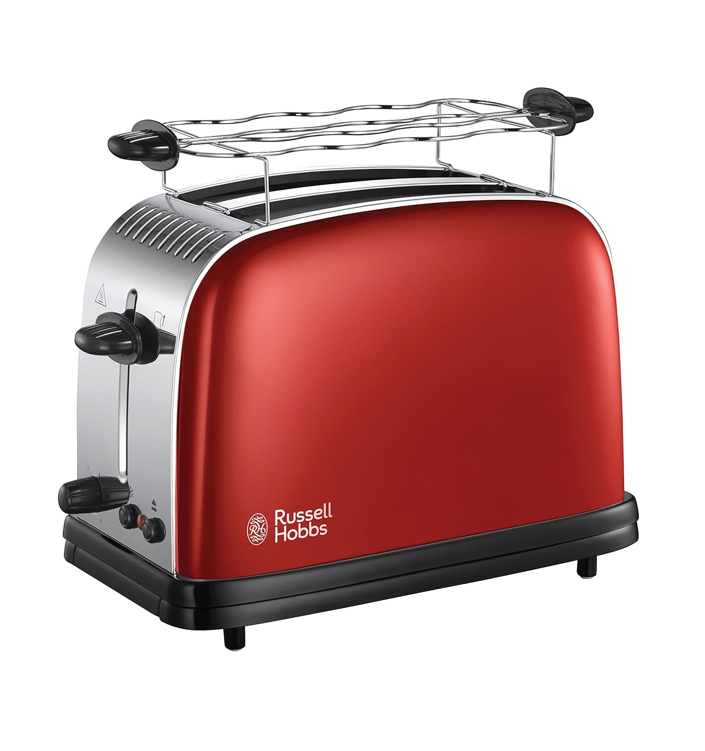 Russell Hobbs  Colours Red Flame Tostadora para rebanadas tueste rápido ranuras