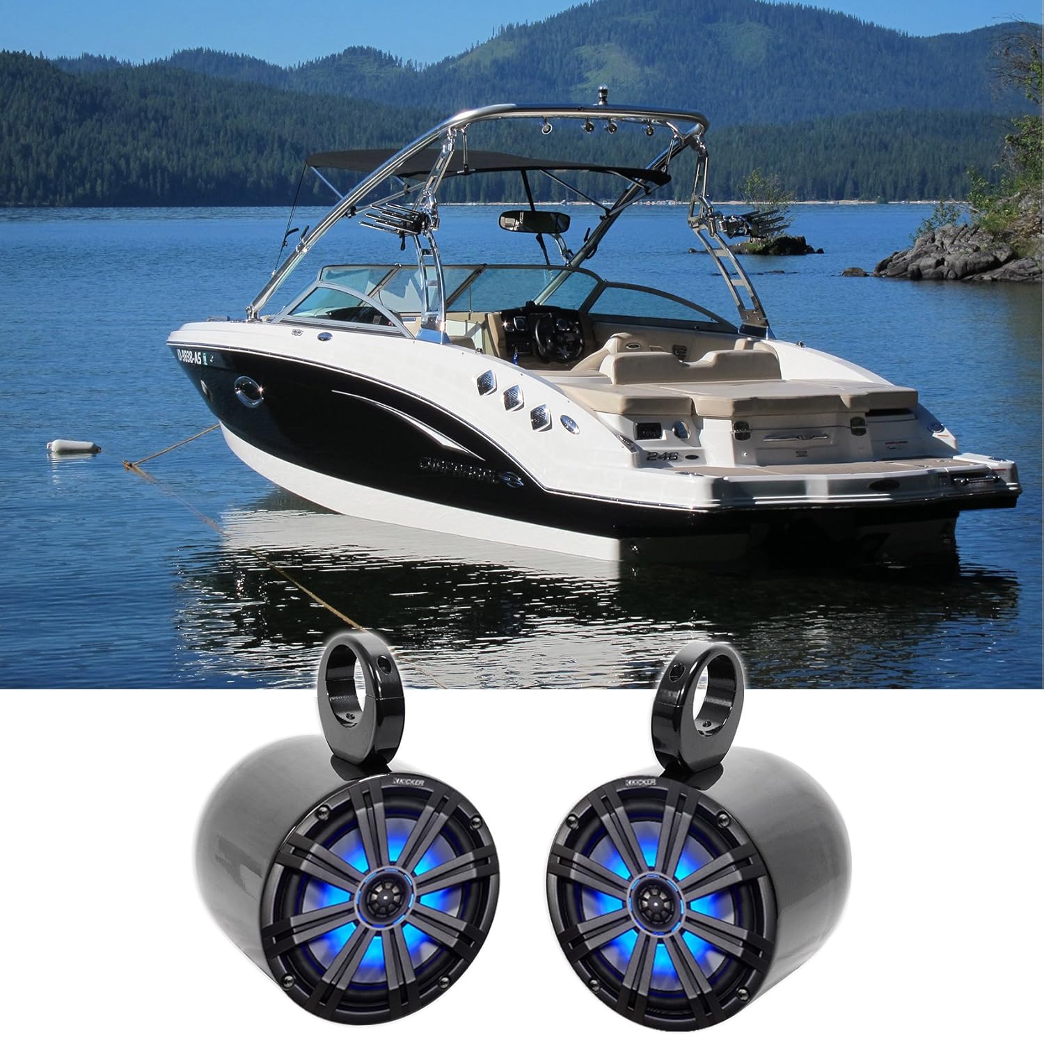 best wake tower speakers for bass