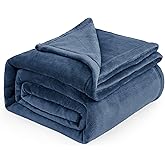 Bedsure GentleSoft Fleece Bed Blankets Full Size Mineral Blue - Soft Lightweight Plush Fuzzy Cozy Luxury Blanket Microfiber, 84x90 inches