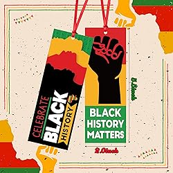 Haooryx Black History Month Bookmarks - 240Pcs